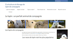 Desktop Screenshot of elevagedelapin.fr